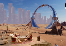 استديو في قلب الصحراء لنقل أحداث المونديال