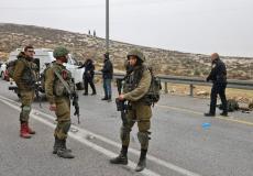 من مكان تنفيذ عملية الدهس في رام الله