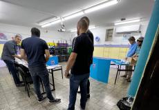 أحد مراكز الاقتراع في مدينة الطيبة