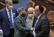 رئيس حزب الصهيونية الدينية بتسلئيل سموتريتش مع أرييه درعي رئيس حزب شاس