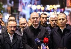 وزير الداخلية التركي سليمان صويلو خلال مؤتمر صحفي