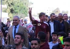 ممثل الاتحاد الأوروبي في فلسطين سفين كون فون بورغسدورف في زيارة إلى جامعة غزة ومشاهدة مباراة كأس العالم 2022
