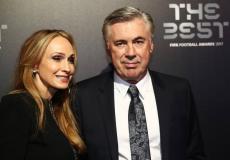 مدرب ريال مدريد كارلو انشيلوتي وزوجته