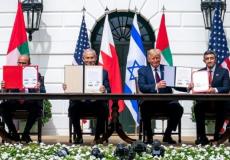 جانب من توقيع اتفاقيات التطبيع السابقة مع إسرائيل
