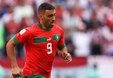 لاعب المنتخب المغربي عبد الرزاق حمد الله