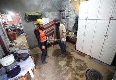 من أحداث المنخفض الجوي الذي يضرب قطاع غزة