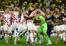 فرحة لاعبي كرواتيا بإقصاء البرازيل والتأهل لنصف نهائي كأس العالم 2022