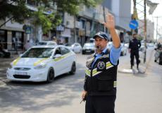 شرطي ينظم حركة المرورقطاع غزة