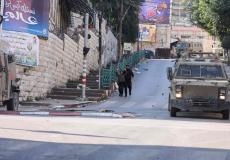لحظة اقتحام قوات الاحتلال الإسرائيلي البلدة القديمة في نابلس