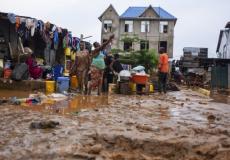 جانب من الفيضانات في الكونغو