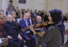 حفل عيد الميلاد في غزة