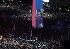 جماهير الأرجنتين تحتفل بالفوز في كأس العالم 2022