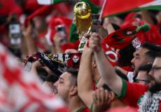 فرحة جماهير المغرب بعد فوز المغرب على إسبانيا
