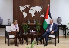 اشتية يبحث مع منسقة الأمم المتحدة توفير الحماية للشعب الفلسطيني