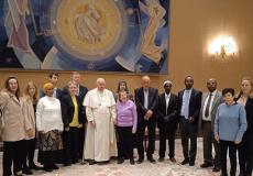 عائلات الأسرى والمفقودين الإسرائيليين تلتقي البابا فرنسيس