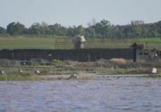 حدود غزة بعد فتح السدود والعبارات