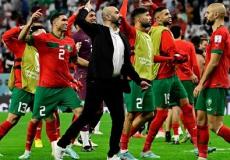 فرحة المنتخب المغربي بالتأهل إلى نصف النهائي في كأس العالم 2022