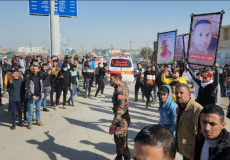 لحظة وصول جثامين شهداء لقمة العيش إلى غزة