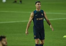 رونالدو يتدرب مع منتخب البرتغال استعداداً لمواجهة المغرب في كأس العالم 2022.