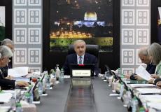 جانب من جلسة مجلس الوزراء برئاسة محمد اشتية