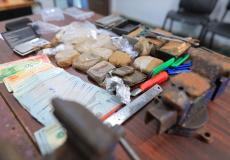 ضبط كميات من المخدرات في غزة