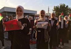 طالبات من غزة يهنؤون بتأهل منتخب المغرب إلى نصف نهائي كأس العالم 2022