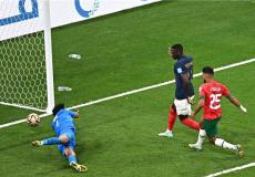 الهدف الثاني للمنتخب الفرنسي في شباك المغرب