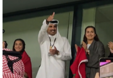 فرحة أمير قطر بمناسبة فوز المغرب