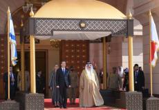 جانب من زيارة الرئيس الإسرائيلي إلى البحرين