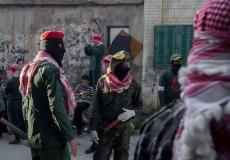 عناصر الجبهة الشعبية في مخيم الدهيشة