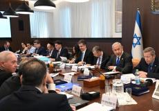 بنيامين نتنياهو يترأس جلسة الحكومة الاسرائيلية الاسبوعية