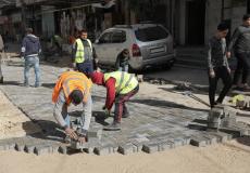 صيانة شوارع غزة