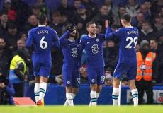 لاعبو تشيلسي ضد فولهام في الدوري الإنجليزي