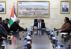 اشتية يطلع وفدًا أمريكيًا على واقع المعيشة في فلسطين