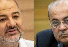 منصور عباس وأحمد الطيبي عضوي الكنيست - ارشيف