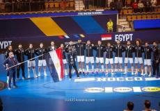 منتخب مصر لكرة اليد في مباراة سابقة