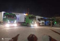 قافلة المساعدات الواصلة إلى غزة