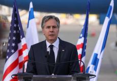 وزير الخارجية الأمريكي انتوني بلينكن لدى وصوله إسرائيل