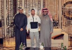لقاء ميسي بتركي آل الشيخ وناصر الخليفي