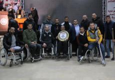 هنيه يكرم أبطال منتخب السلة للكراسي المتحركة 