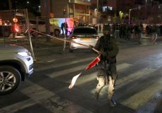 من مكان عملية إطلاق النار في القدس أمس