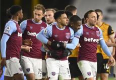 لاعبو  وست هام في مباراة سابقة