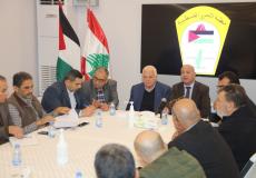 أبو هولي يلتقي اللجان الشعبية في المخيمات الفلسطينية بلبنان