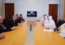 اجتماع اشتية مع وزير الدولة للشؤون الخارجية القطري