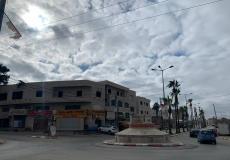 جانب من الإضراب في الأراضي الفلسطينية حدادًا على أرواح شهداء نابلس