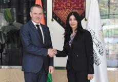 لقاء وكيلة الخارجية الفلسطينية وسكرتير الدولة الدنماركي