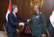 رئيس مجلس السيادة السوداني عبد الفتاح البرهان يستقبل وزير الخارجية الإسرائيلي في الخرطوم اليوم