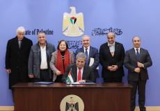 الحكومة الفلسطينية توقيع اتفاقيات ممولة من الصناديق العربية والإسلامية