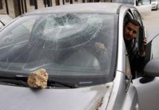 مستوطنون يهاجمون مركبات المواطنين -صورة أرشيفية