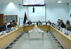 لقاء وزير الاقتصاد مع وفد رجال أعمال ليبي برام الله